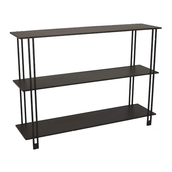 Bush 3-Tier Brown Metal Plant Stand (12 in. H x W 32 in. H)