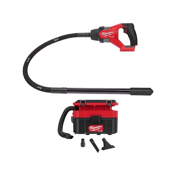Milwaukee M18 FUEL 18-Volt Lithium-Ion Brushless Cordless 4 ft. Concrete Pencil Vibrator (Tool-Only) w/FUEL PACKOUT Wet/Dry Vacuum