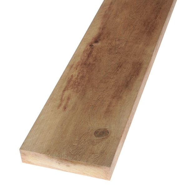 Unbranded 2 in. x 8 in. x 12 ft. Rough Green Western Red Cedar Lumber