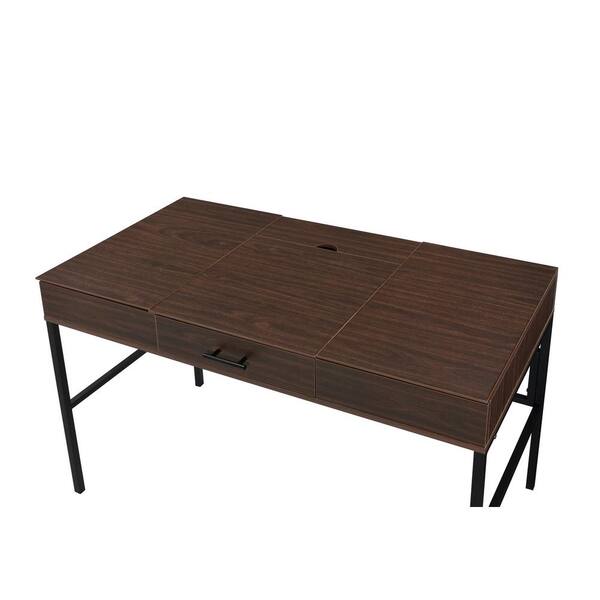 Acme Furniture Verster 44 in. Oak & Black Finish Writing