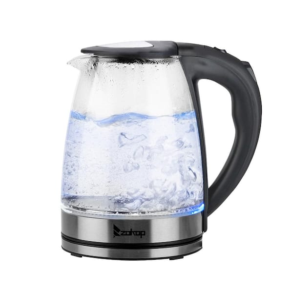 zeker Antarctica Melodrama Winado 7.5-Cup Glass and Stainless Steel Electric Kettle with 7-LED Lights  812821053987 - The Home Depot