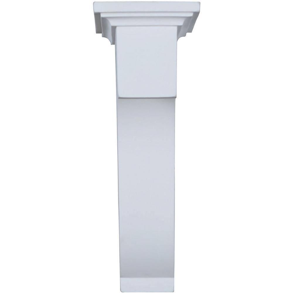 White Polyurethane Decorative Corbel Bracket 2 7/8"W x 8"D x 8"H