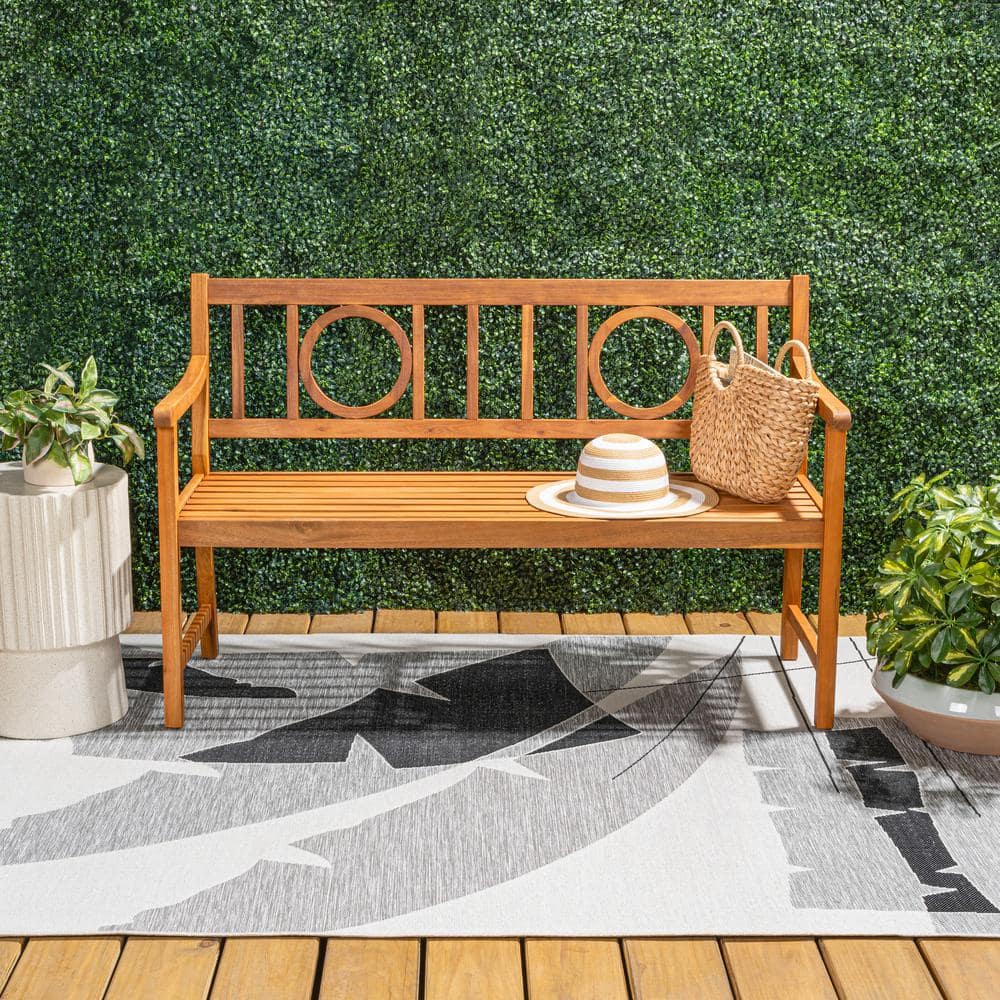 Apollo 61" Teak Acacia Wood Outdoor Garden Bench