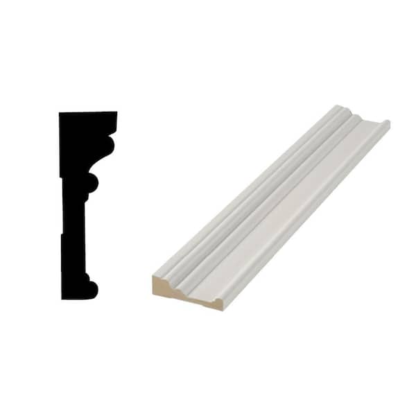 RB-03 - 31/32 in. D x 3-1/2 in. W Primed Medium Density Fiberboard (MDF) Door and Window Casing Molding
