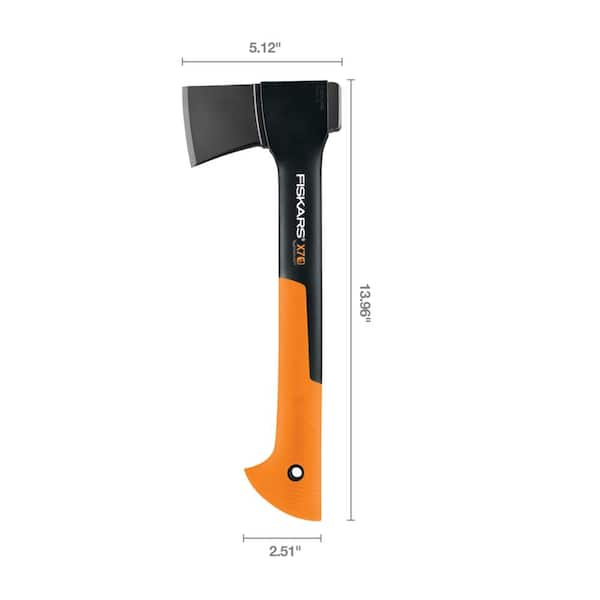 Konkurrence linned Søndag Fiskars X7 1.4 lb Hatchet Camping Axe with 14 in. Shock-absorbing Handle  378501-1004 - The Home Depot