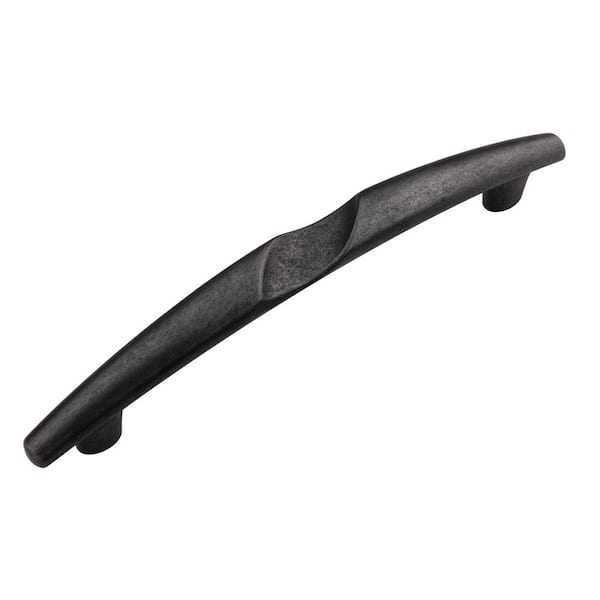 HICKORY HARDWARE 5 in. (128 mm) Serendipity Black Iron Cabinet Center-to-Center Pull