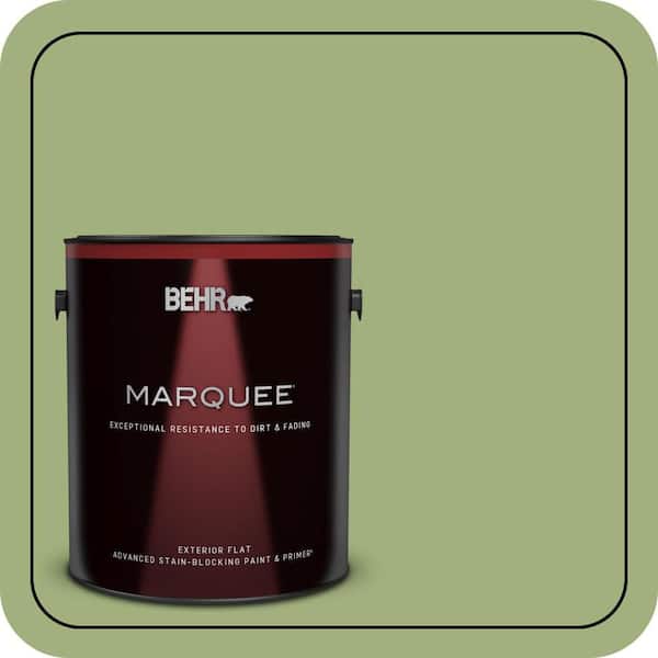 BEHR MARQUEE 1 gal. #M360-5 Fresh Guacamole Flat Exterior Paint & Primer