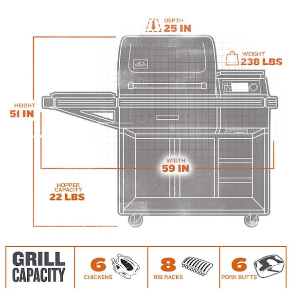 Traeger Timberline Wi-Fi Pellet Grill w/ Built-In Kit - TBB86RLG