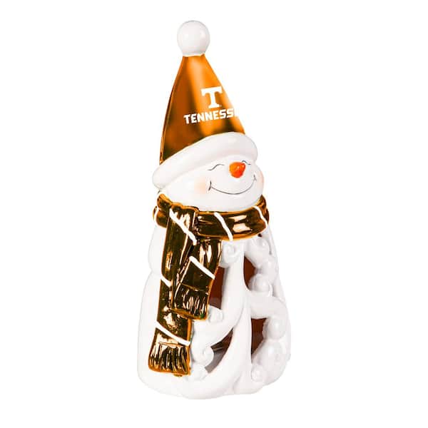 University of Tennessee Snowman LED Christmas Garden Statuary, 8 in.