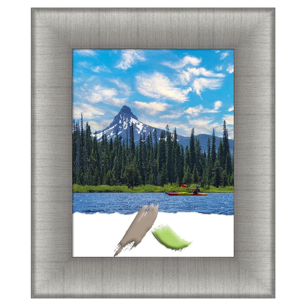 Elegant Brushed Pewter 19" x 16" Picture Frame