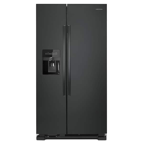 21.4 cu. Ft. Side by Side Refrigerator in Black