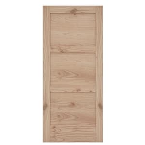 MODA Rustic 32 in. x 80 in. Solid Wood Unfinished Wood Interior Door Slab