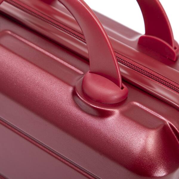 LIVACA 2-Piece Wine Red ABS Plastic Hardside Spinner Luggage Set