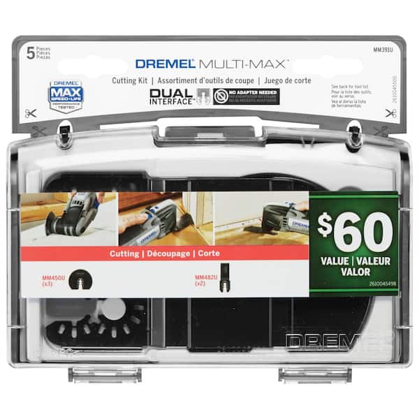 Dremel Multi-Max 3.5 Amp Variable Speed Corded Oscillating Multi-Tool Kit with 3pk Universal Wood and Drywall Oscillating Blade