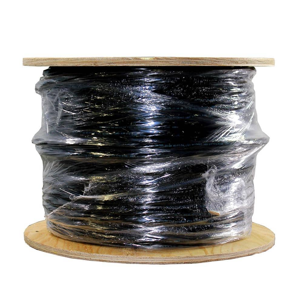 Cerrowire 500 ft. 6/3 Black Stranded CerroMax SLiPWire Copper NM-B Wire