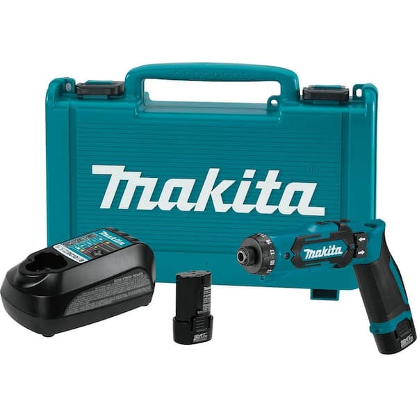 Makita 7.2V Lithium-Ion 1/4 in. Cordless Hex Driver-Drill Kit with Auto-Stop Clutch