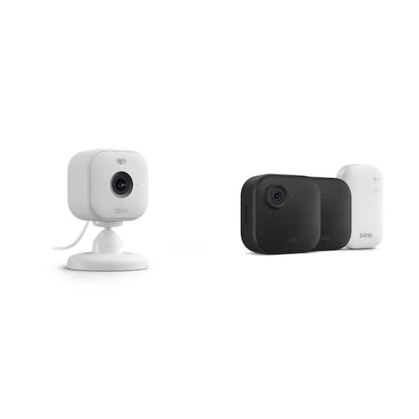 Mini 2 Wired 1080p HD Indoor/Outdoor Smart Camera and Wireless Battery Camera System