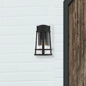 Dunham 1-Light Black Outdoor Wall Lantern Sconce