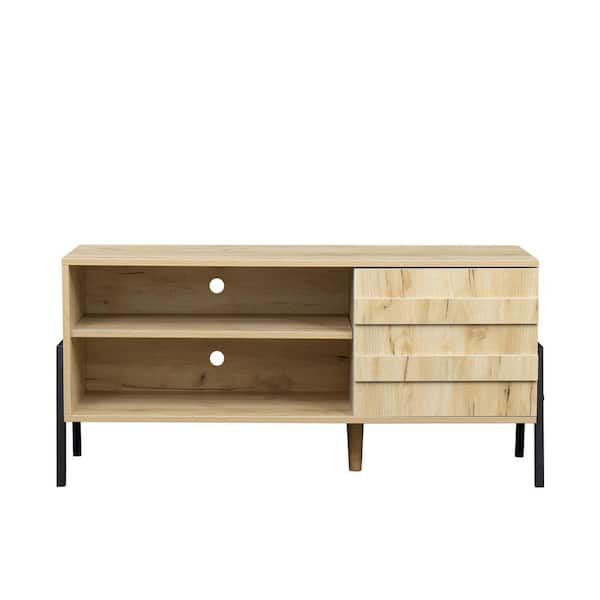wetiny 15.75 in. Oak TV Stand Fits TV's up to 42 in.