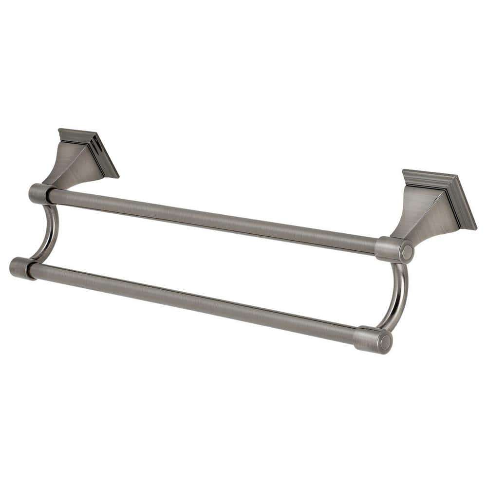 Monarch 18 in. Wall Mount Dual Towel Bar in Black Stainless price history on PriceWatchPro