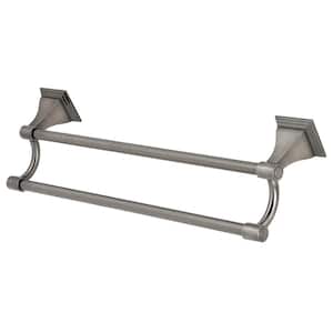 Monarch 18 in. Wall Mount Dual Towel Bar in Black Stainless