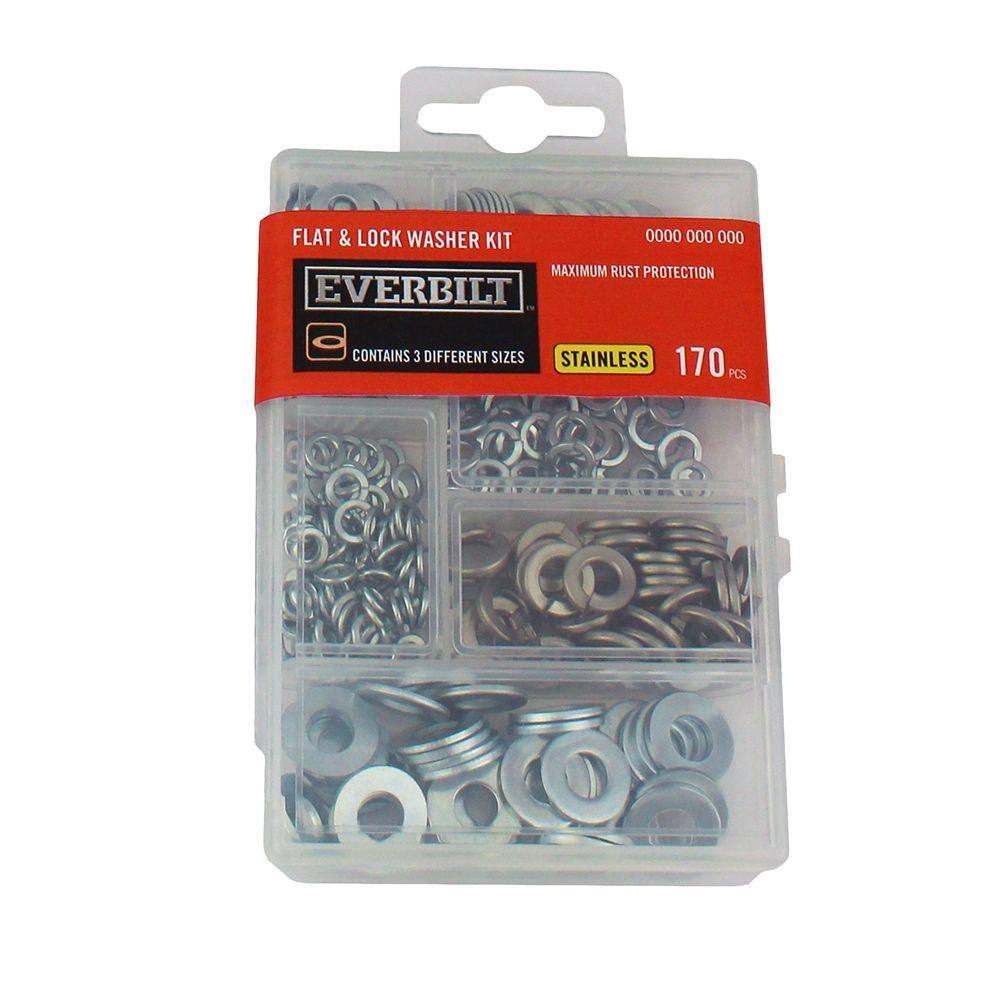350 Pc Stainless Steel Washer Assortment Set Lock Washer Set NEW 