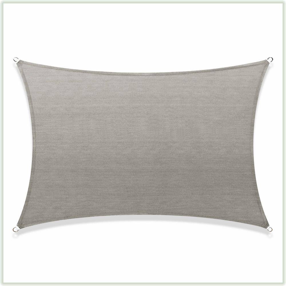 19 ft. x 21 ft. 190 GSM Grey Rectangle Sun Shade Sail Screen Canopy, Outdoor Patio and Pergola Cover (Custom Size) price history on PriceWatchPro