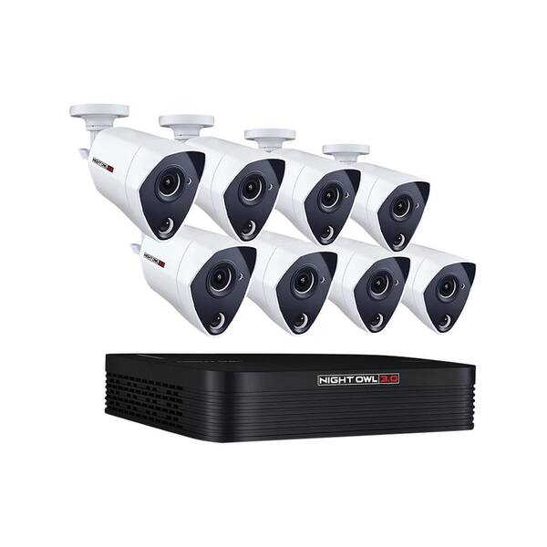 Night Owl 8-Channel 3MP Extreme HD Video Security DVR 1 TB Hard Drive Surveillance System with 8 x 3MP Wired Infrared Cameras