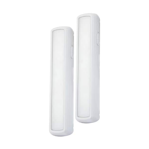 7 in. Battery Powered 5000K White Integrated LED Under Cabinet Bar Light, Batteries Included, 2-Pack