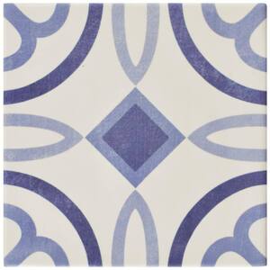Atelier Azul Marais Encaustic 5-7/8 in. x 5-7/8 in. Ceramic Floor and Wall Tile (5.73 sq. ft. / case)