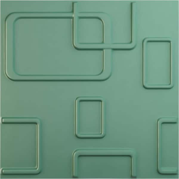 Ekena Millwork 19 5/8 in. x 19 5/8 in. Odessa EnduraWall Decorative 3D Wall Panel, Sea Mist (12-Pack for 32.04 Sq. Ft.)