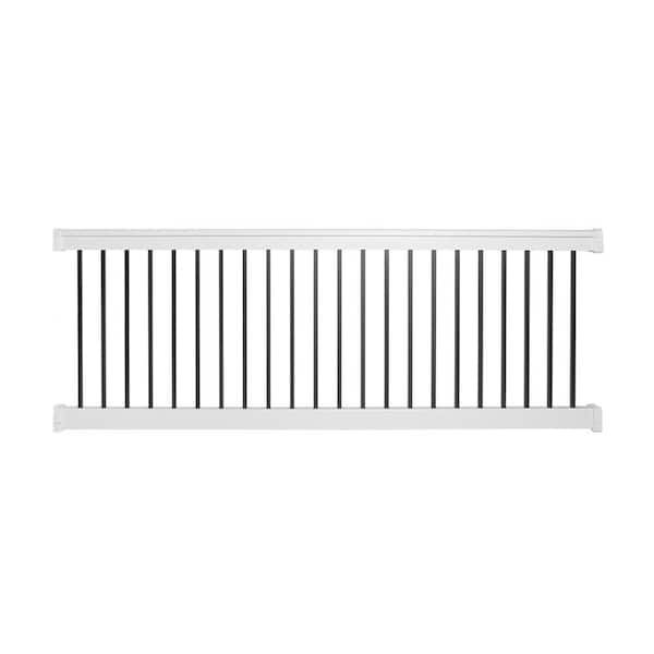 Weatherables Vilano 3.5 ft. H x 8 ft. W Vinyl White Railing Kit