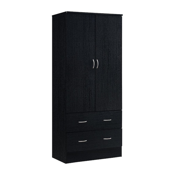 Hodedah 2 Door Armoire With Drawers, Pictures Of Armoires