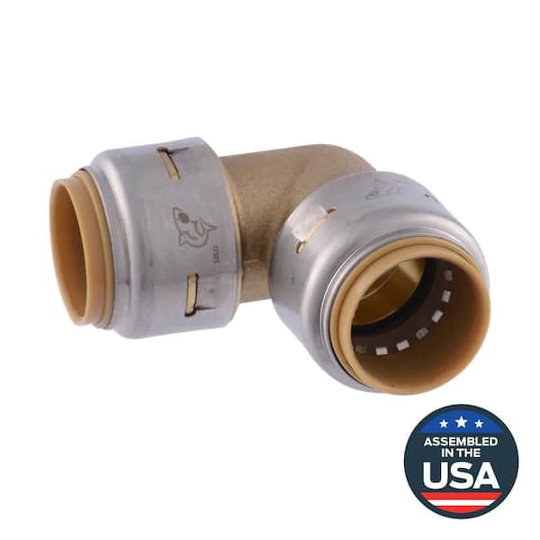 Max 3/4 in. Push-to-Connect Brass 90-Degree Elbow Fitting