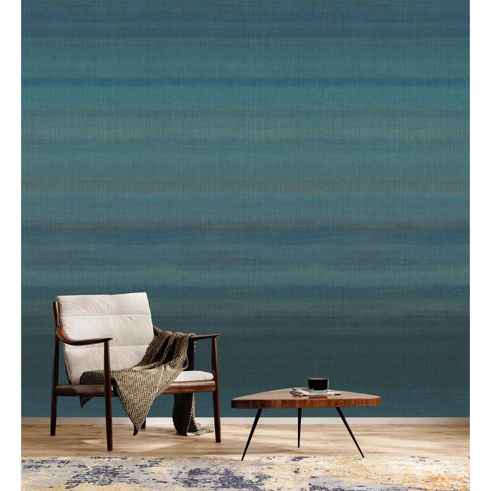 Azalea Leaf & Midnight Navy Chambray Print Non Woven Non-Pasted Textured Mural 34 Sq. Ft. price history on PriceWatchPro