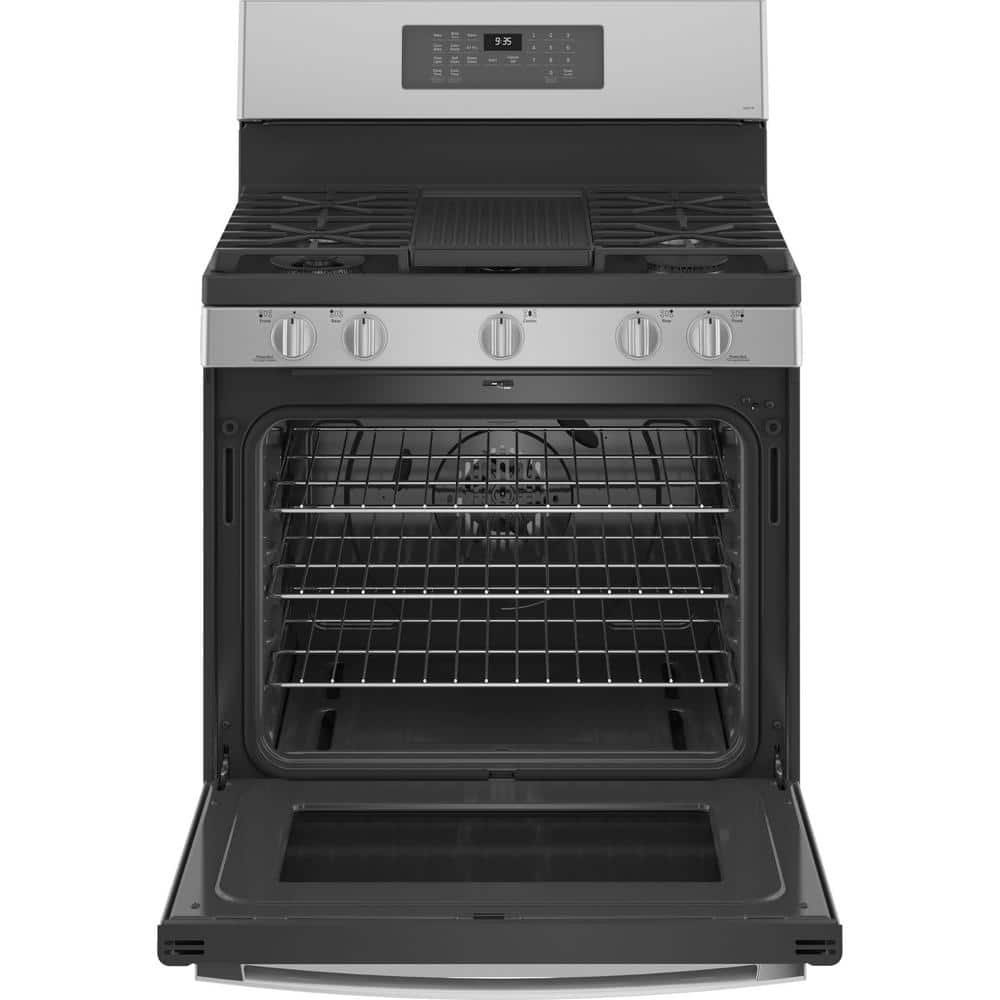 GE Profile 30" Stainless Steel Smart Gas Range with Griddle