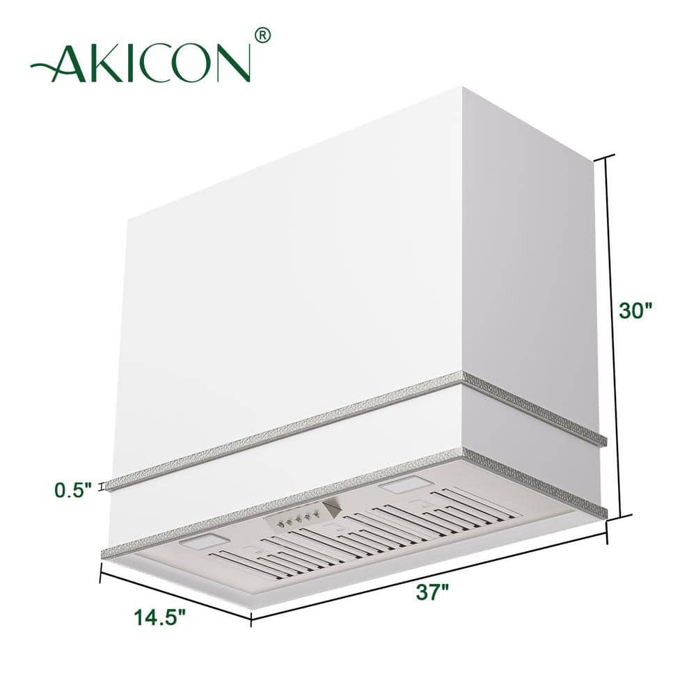 Black and Copper 36" Stainless Steel Wall Mounted Range Hood
