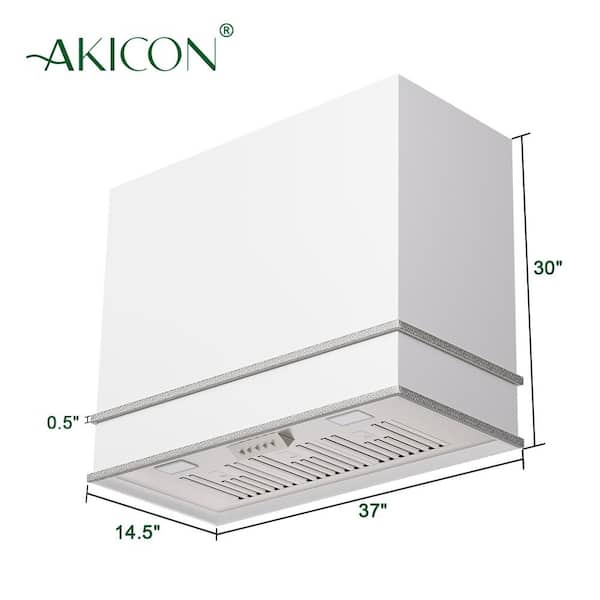 Akicon 36 in. Stainless Steel Ducted Wall Mount Range Hood