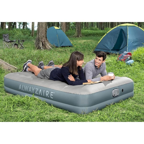 BIKAHOM Bi-Comfer 14 in. Inflatable Mattress with Built-in Air Pump, Full Size