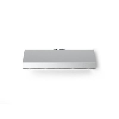 48 in. 1000 CFM Under Cabinet Mounted Range Vent Hood with Lights in Stainless Steel