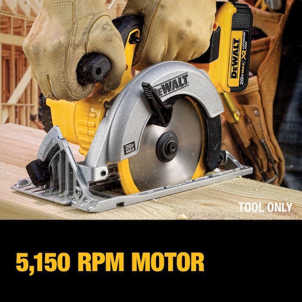 DEWALT - 20V MAX Cordless 6.5 in. Sidewinder Style Circular Saw (Tool Only)