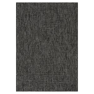 Viola Black 10 ft. x 13 ft. Indoor/Outdoor Area Rug