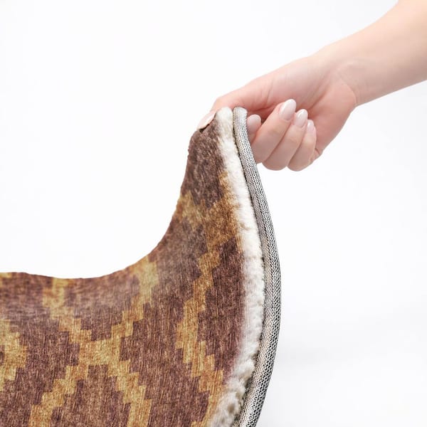 Dream Shag Premium Machine Washable Abstract ADS115 Canyon 10 ft. x 14 ft. Area Rug