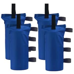 Blue Polyester Heavy Duty Canopy Weight Sandbags (150 lbs.) without Sand for Pop up Canopy Tent (4-Pack)