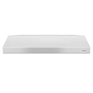 Glacier BCSD 24 in. 300 Max Blower CFM Convertible Under-Cabinet Range Hood with Light and Easy Install System in White