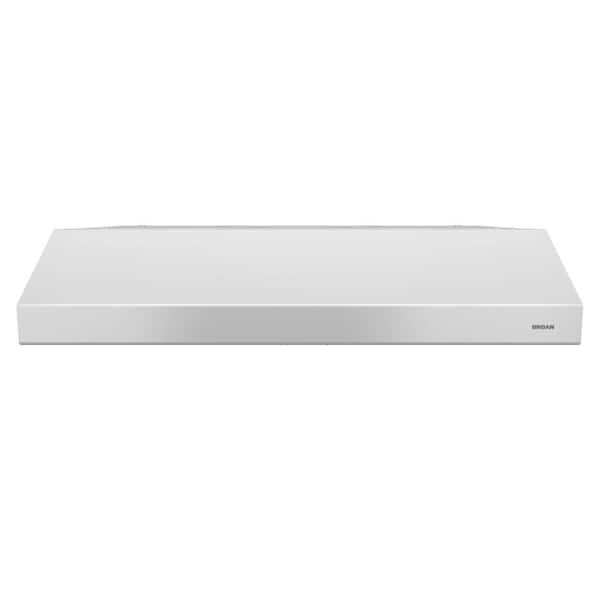 Broan-NuTone Glacier BCSD 42 in. 300 Max Blower CFM Convertible Under-Cabinet Range Hood with Light and Easy Install System in White