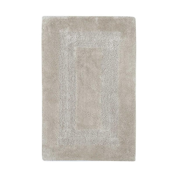 VCNY Home Jessica 20 in. x 32 in. Taupe Brown Solid Cotton Rectangle Bath Rug