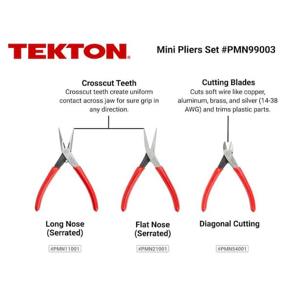 Mini Pliers Set (3-Piece)
