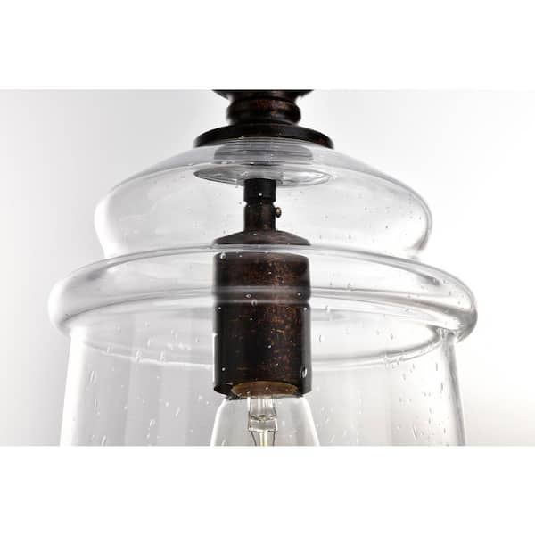 Edvivi Wilson Traditional 1-Light Oil Rubbed Bronze Pendant with