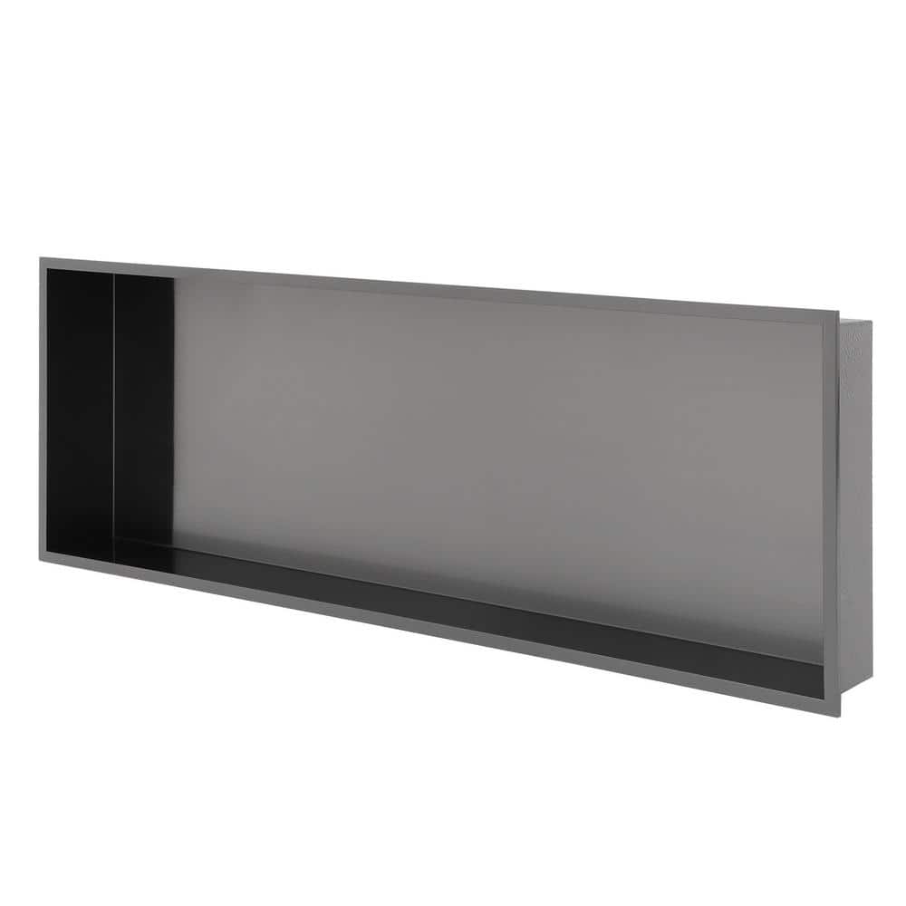 37 in. W x 13 in. H x 3.94 in. D Stainless Steel Shower Niche (Set of 1) in Gunmetal Black price history on PriceWatchPro